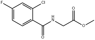 methyl 2-(2-chloro-4-fluorobenzamido)acetate Struktur