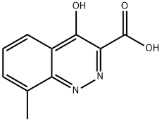 8-Methyl-4-oxo-1,4-dihydrocinnoline-3-carboxylic acid Struktur