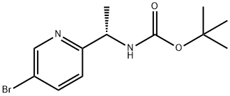 (S)-tert-Butyl (1-(5-bromopyridin-2-yl)ethyl)carbamate Struktur