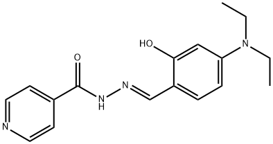 N'-[4-(diethylamino)-2-hydroxybenzylidene]isonicotinohydrazide Struktur