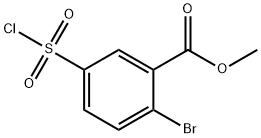 methyl 2-bromo-5-(chlorosulfonyl)benzoate Struktur