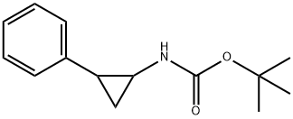 tert-Butyl (2-phenylcyclopropyl)carbamate Struktur