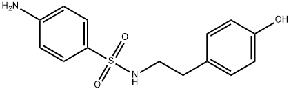 4-amino-N-(4-hydroxyphenethyl)benzenesulfonamide Struktur