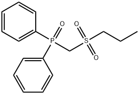 Diphenyl((propylsulfonyl)methyl)phosphine oxide Struktur