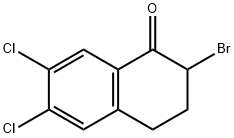 2-Bromo-6,7-dichloro-3,4-dihydronaphthalen-1(2H)-one Struktur