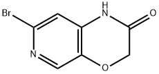 7-bromo-1H-Pyrido[3,4-b][1,4]oxazin-2(3H)-one Struktur