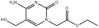 Ethyl 2-(4-amino-5-(hydroxymethyl)-2-oxopyrimidin-1(2H)-yl)acetate Struktur