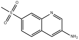 7-(methylsulfonyl)quinolin-3-amine Struktur