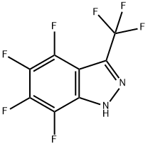 4,5,6,7-Tetrafluoro-3-(trifluoromethyl)-1H-indazole Struktur