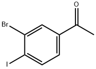 1-(3-Bromo-4-iodo-phenyl)-ethanone Struktur