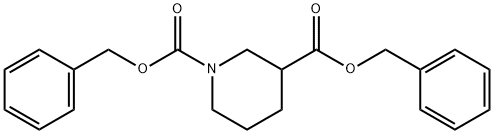 dibenzyl piperidine-1,3-dicarboxylate Struktur