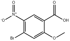 4-Bromo-2-methoxy-5-nitro-benzoic acid Struktur