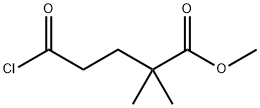 methyl 5-chloro-2,2-dimethyl-5-oxopentanoate Struktur