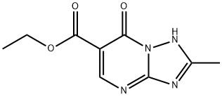 ethyl 1,7-dihydro-2-methyl-7-oxo-[1,2,4]triazolo[1,5-a]pyrimidine-6-carboxylate Struktur