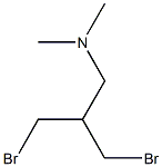 3-bromo-2-(bromomethyl)-N,N-dimethylpropan-1-amine Structure