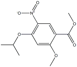 methyl 4-isopropoxy-2-methoxy-5-nitrobenzoate Struktur