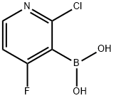 2-Chloro-4-fluoropyridine-3-boronic acid Struktur