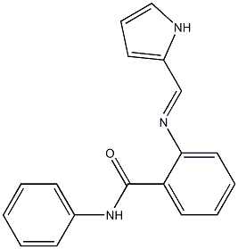 N-phenyl-2-[(1H-pyrrol-2-ylmethylene)amino]benzamide Struktur