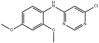 6-chloro-N-(2,4-dimethoxyphenyl)pyrimidin-4-amine Struktur