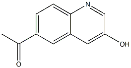 1-(3-hydroxyquinolin-6-yl)ethanone Struktur