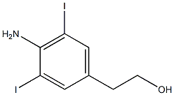 2-(4-Amino-3,5-diiodo-phenyl)-ethanol Struktur