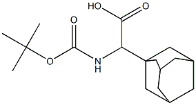 2-((3r,5r,7r)adamantan-1-yl)-2-((tert-butoxycarbonyl) amino)acetic acid Struktur