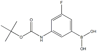 (3-((TERT-BUTOXYCARBONYL)AMINO)-5-FLUOROPHENYL)BORONIC ACID Struktur