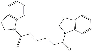 1,1'-(1,6-dioxo-1,6-hexanediyl)diindoline Struktur