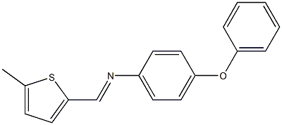 N-[(5-methyl-2-thienyl)methylene]-4-phenoxyaniline Struktur