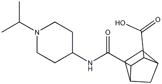 3-((1-isopropylpiperidin-4-yl)carbamoyl)bicyclo[2.2.1]heptane-2-carboxylic acid Struktur