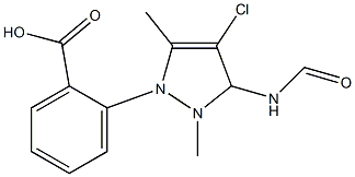 methyl 2-(4-chloro-1-methyl-1H-pyrazole-5-carboxamido)benzoate Struktur