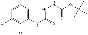 tert-butyl 2-((2,3-dichlorophenyl)carbamoyl)hydrazinecarboxylate Struktur