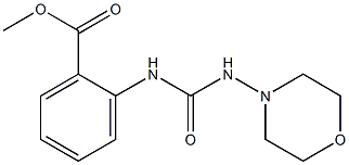 methyl 2-(3-morpholinoureido)benzoate Struktur