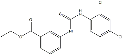 ethyl 3-(3-(2,4-dichlorophenyl)thioureido)benzoate Struktur