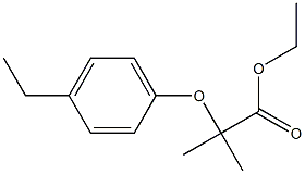 ethyl 2-(4-ethylphenoxy)-2-methylpropanoate Struktur