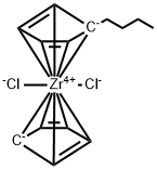 Cyclopentadienyl(n-butylcyclopentadienyl)zirconium dichloride, 97% Struktur