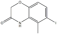 6-Iodo-5-methyl-4H-benzo[1,4]oxazin-3-one Struktur