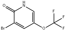 3-Bromo-5-trifluoromethoxy-pyridin-2-ol Struktur