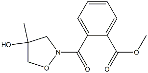 methyl 2-(4-hydroxy-4-methylisoxazolidine-2-carbonyl)benzoate Struktur