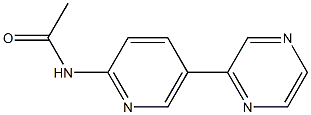 N-(5-pyrazin-2-ylpyridin-2-yl)ethanamide Struktur