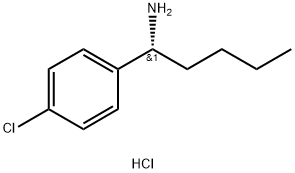 (1R)-1-(4-CHLOROPHENYL)PENTAN-1-AMINE HYDROCHLORIDE Struktur