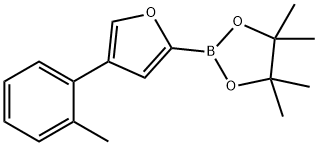 4-(2-Tolyl)furan-2-boronic acid pinacol ester Struktur