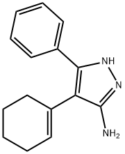 4-(CYCLOHEX-1-EN-1-YL)-3-PHENYL-1H-PYRAZOL-5-AMINE Struktur