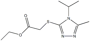 ethyl 2-((4-isopropyl-5-methyl-4H-1,2,4-triazol-3-yl)thio)acetate Struktur