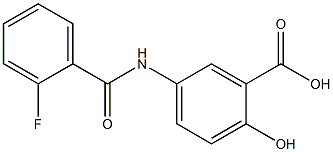 5-(2-fluorobenzamido)-2-hydroxybenzoic acid Structure