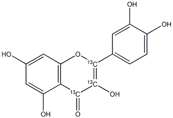 Quercetin-[13C3] Struktur