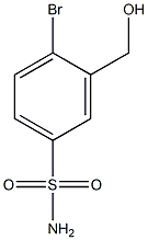 4-bromo-3-(hydroxymethyl)benzenesulfonamide Struktur