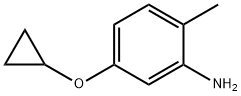 5-cyclopropoxy-2-methylaniline Struktur