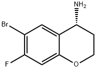 (4R)-6-BROMO-7-FLUORO-3,4-DIHYDRO-2H-1-BENZOPYRAN-4-AMINE Struktur