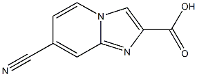 7-cyano-imidazo[1,2-a]pyridine-2-carboxylic acid Struktur